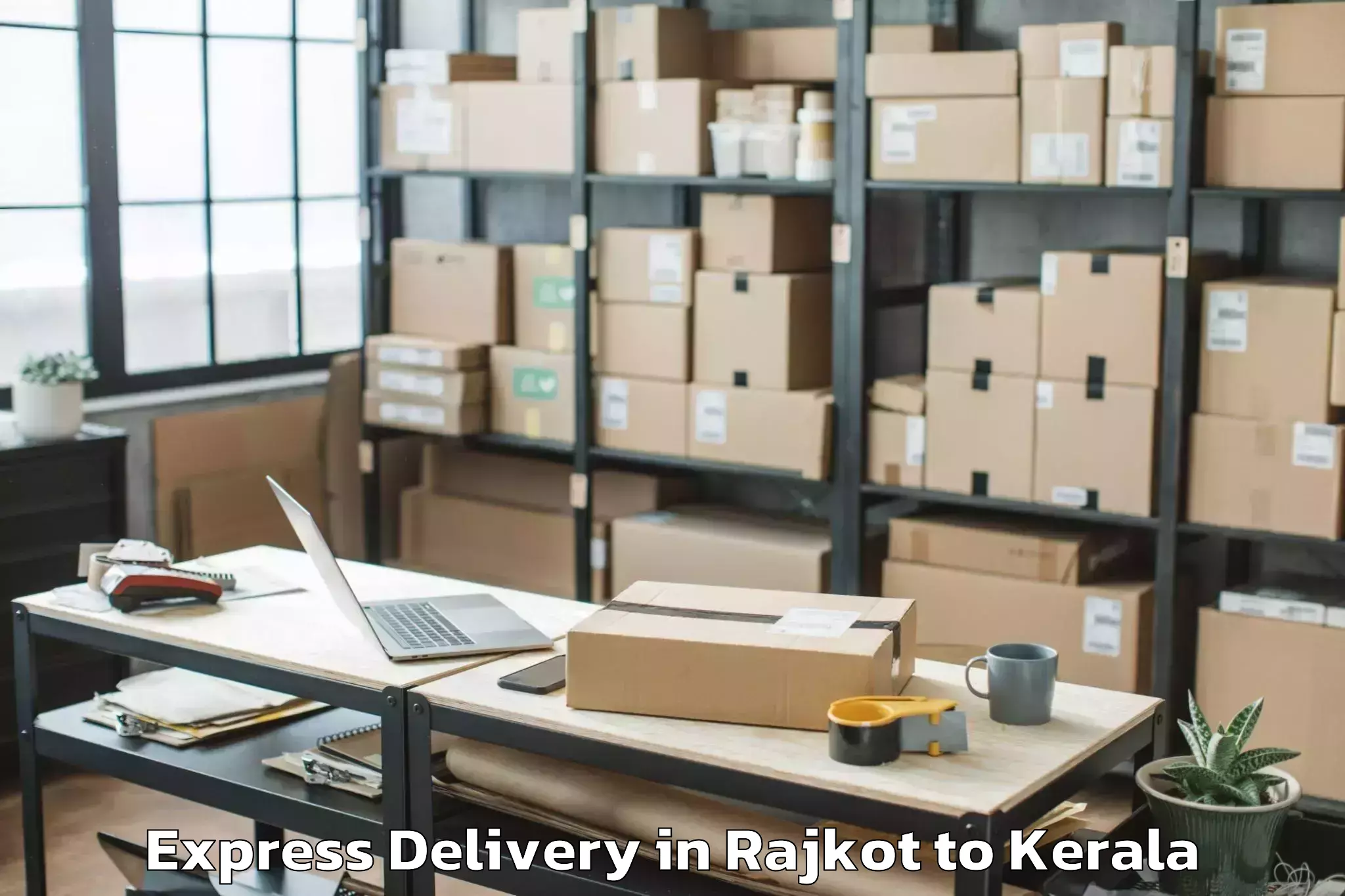 Discover Rajkot to Venjaramoodu Express Delivery